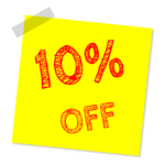 ten percent off, discount, sale-1424810.jpg